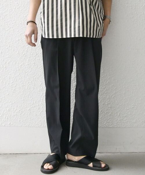 SHIPS any（シップス エニィ）の「SHIPS any:〈通気性/遮熱〉CALCULO サマートロピカル 2タック イージー パンツ(セットアップ対応)◇（その他パンツ・メンズ・ネイビー/ブラック/チャコールグレー・SMALL/MEDIUM/LARGE/X-LARGE）」の11枚目の写真