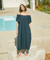 Julier Yoga and Relax（ジュリエヨガアンドリラックス）の「Julier ドライリネンオフショル2WAYワンピース（ワンピース）」