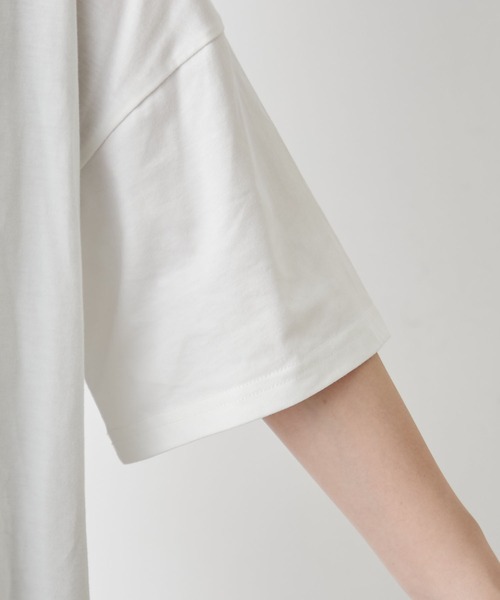 continuer de NICE CLAUP(コンティニューデナイスクラップ)の「おばけプリントBIGT(Tシャツ/カットソー・レディース・オフホワイト/ブルー/ピンク/スミクロ・FREE)」の20枚目の写真