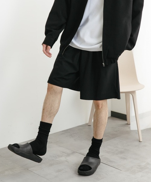 SENSE OF PLACE by URBAN RESEARCH(センスオブプレイスバイアーバンリサーチ)の「4WAYストレッチショートパンツ(その他パンツ・メンズ・ブラック/チャコールグレー/ライトカーキ・LARGE/MEDIUM)」の2枚目の写真