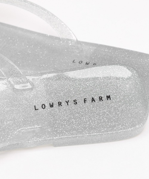 LOWRYS FARM(ローリーズファーム)の「ジェリートングサンダル 326878(サンダル・レディース・ブラック/シルバー・MEDIUM/LARGE)」の8枚目の写真