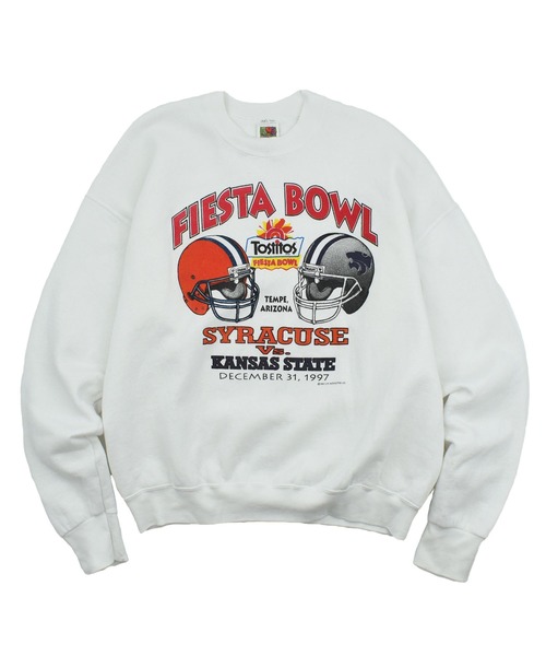 LABORATORY R(ラボラトリーアール)の「【ヴィンテージ古着】90’s Fruit of the Loom “FIESTA BOWL” カレッジ スウェット(スウェット・メンズ・ホワイト・X-LARGE)」の1枚目の写真