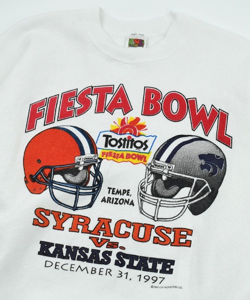 LABORATORY R(ラボラトリーアール)の「【ヴィンテージ古着】90’s Fruit of the Loom “FIESTA BOWL” カレッジ スウェット(スウェット・メンズ・ホワイト・X-LARGE)」の2枚目の写真
