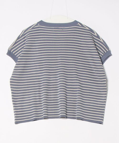 aimoha（アイモハ）の「【aimoha】Yヘンリーネックボーダーリラックスプルオーバー (SS)（Tシャツ/カットソー・レディース・ライトベージュ/チョコ/グリーン/キャメル/ブルー/ブラック・FREE）」の7枚目の写真