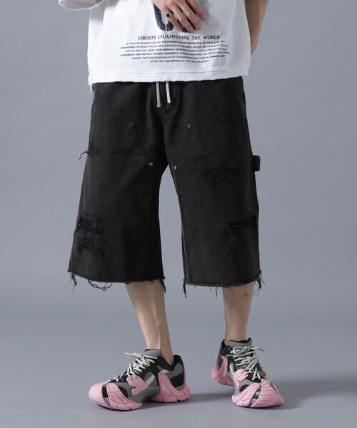 人気【DankeSchon】ダンケシェーン/TC BLACK W-KNEE SHORTS LHP｜DankeSchon/ダンケシェーン/TC BLACK W-KNEE SHORTS