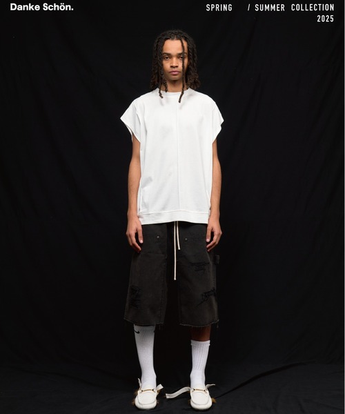 DankeSchon/ダンケシェーン/DAMAGE DUCK WKNEE SHORTS（その他