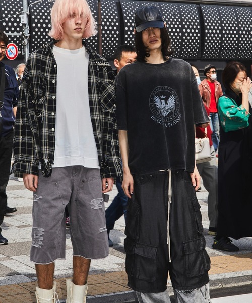 DankeSchon/ダンケシェーン/DAMAGE DUCK WKNEE SHORTS（その他パンツ