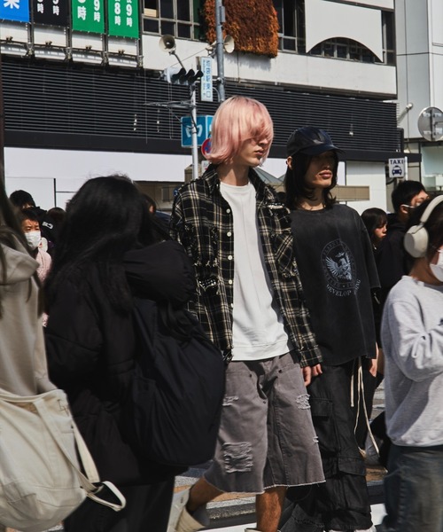 DankeSchon/ダンケシェーン/DAMAGE DUCK WKNEE SHORTS（その他パンツ