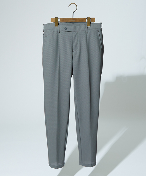 DESIGNWORKS（デザインワークス）の「【定番 / セットアップ対応】ナイロントリコットメッシュ パンツ/スラックス（スラックス・メンズ・ブラック/グレー/ストライプ・44/46/48/50/52）」の5枚目の写真