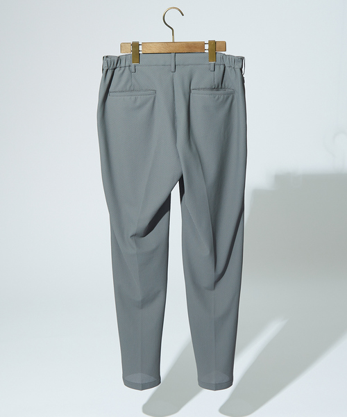 DESIGNWORKS（デザインワークス）の「【定番 / セットアップ対応】ナイロントリコットメッシュ パンツ/スラックス（スラックス・メンズ・ブラック/グレー/ストライプ・44/46/48/50/52）」の6枚目の写真