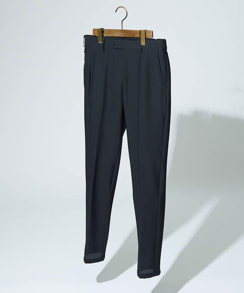 DESIGNWORKS（デザインワークス）の「【定番 / セットアップ対応】ナイロントリコットメッシュ パンツ/スラックス（スラックス・メンズ・ブラック/グレー/ストライプ・44/46/48/50/52）」の16枚目の写真