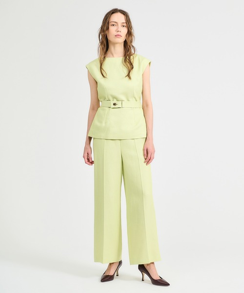 ESTNATION（エストネーション）の「ESTNATION / サマー ツイード ノースリーブ プルオーバー（シャツ/ブラウス・レディース・ライトグリーン/ホワイト/ネイビー・36/38）」の6枚目の写真