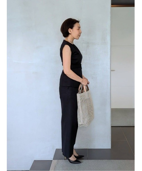 ESTNATION（エストネーション）の「ESTNATION / サマー ツイード ノースリーブ プルオーバー（シャツ/ブラウス・レディース・ライトグリーン/ホワイト/ネイビー・36/38）」の17枚目の写真