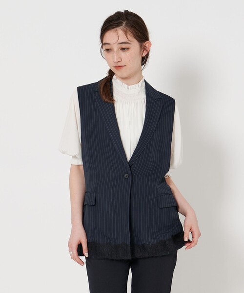 セール】ストライプ レース ベスト（ベスト）｜UNITED ARROWS