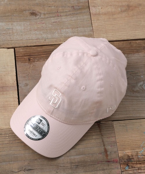 NEW ERA（ニューエラ）の「【NEW ERA(ニューエラ)】9TWENTY Cotton Flax（MEN)（キャップ・メンズ・ベビーピンク/ナチュラル/ネイビー/ライトブルー・FREE）」の4枚目の写真