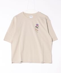 PUMA | PUMA ウェア プーマウェア M FLORALSPORT GRAPHICBOXY TEE ショートスリーブ 633349 68DESERT DUST(Tシャツ/カットソー)