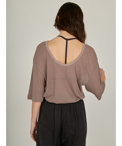 styling/（スタイリング）の「【S/S(エスバイエス)】＜ウォッシャブル・UVカット＞ブラトップ（Tシャツ/カットソー・レディース・ブラック/カーキ・FREE）」の7枚目の写真