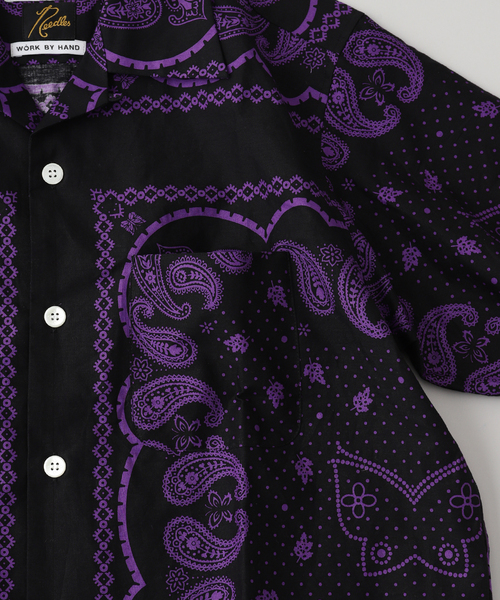 NOMA t.d.（ノーマティーディー）の「NOMA t.d.(ノーマ ティーディー)Needles Bandana Shirt（シャツ/ブラウス・メンズ・ブラック/ブラウン・3/4）」の6枚目の写真
