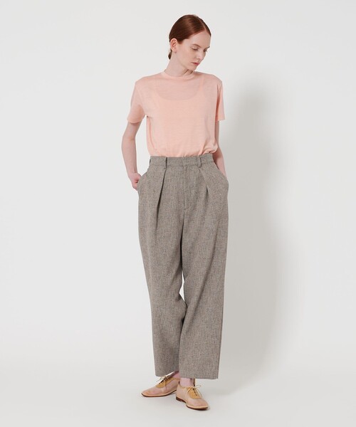 Steven Alan（スティーブンアラン）の「＜Steven Alan＞ツイードライク タックパンツ（その他パンツ・レディース・オレンジ/モカ・S/M）」の9枚目の写真