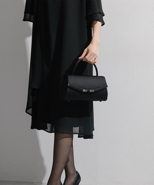 Callarus Black Formal(カラルスブラックフォーマル)の「【喪服・礼服】フォーマルバック〔Callarus〕(ハンドバッグ・レディース・ブラック・FREE)」の3枚目の写真