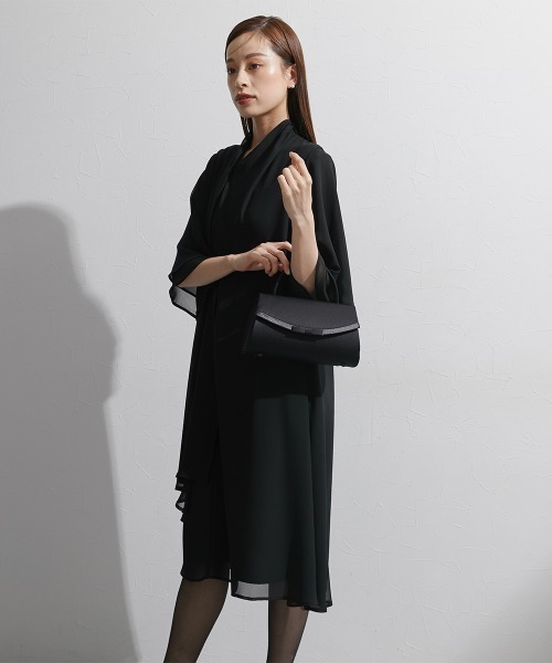 Callarus Black Formal(カラルスブラックフォーマル)の「【喪服・礼服】フォーマルバック〔Callarus〕(ハンドバッグ・レディース・ブラック・FREE)」の4枚目の写真