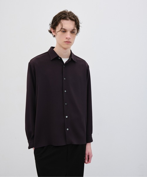 COLD DRY PLEATS ロングスリーブシャツ 防シワ｜軽量｜接触冷感