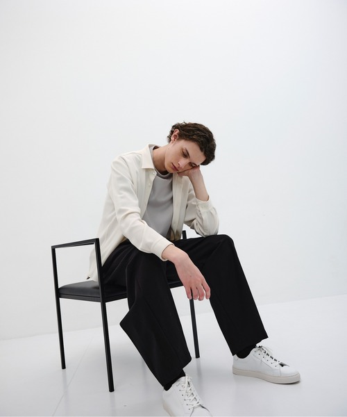 UNITED TOKYO（ユナイテッドトウキョウ）の「【残りわずか】COLD DRY PLEATS ロングスリーブシャツ　｜夏服｜防シワ｜軽量｜接触冷感（シャツ/ブラウス・メンズ・ブラック/オリーブ/オフホワイト/ダークグレー・1/2）」の7枚目の写真