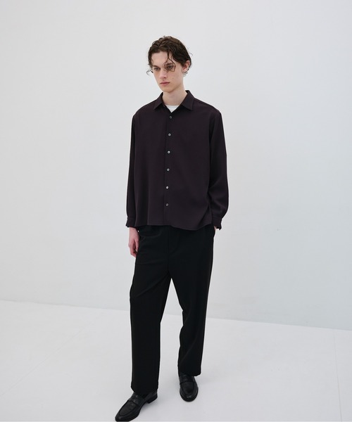 セール】COLD DRY PLEATS ロングスリーブシャツ 防シワ｜軽量｜接触冷