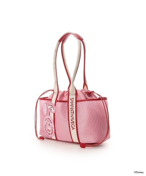 SAMANTHAVEGA(サマンサベガ)の「「ミッキーマウス&フレンズ」ロゴテープトートバッグ(ミニーマウス)(トートバッグ・レディース・ピンク・FREE)」の4枚目の写真