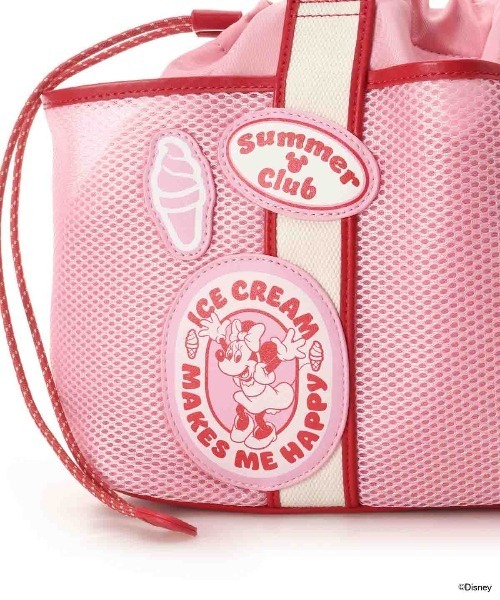 SAMANTHAVEGA(サマンサベガ)の「「ミッキーマウス&フレンズ」ロゴテープトートバッグ(ミニーマウス)(トートバッグ・レディース・ピンク・FREE)」の2枚目の写真