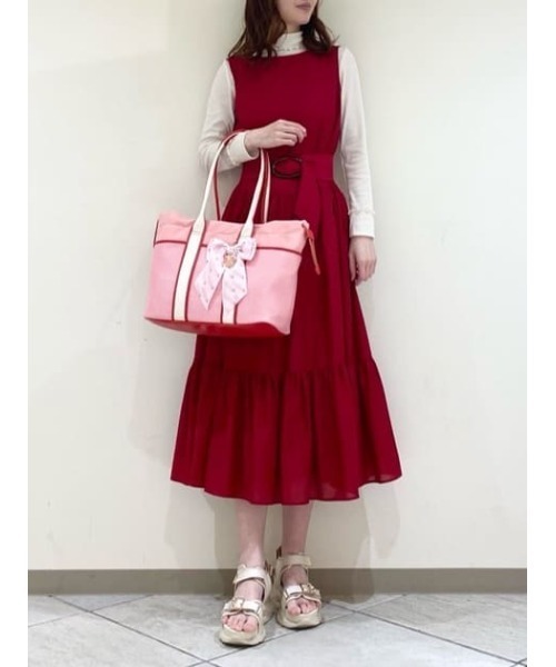 SAMANTHAVEGA(サマンサベガ)の「「ミッキーマウス&フレンズ」ロゴテープトートバッグ(ミニーマウス)(トートバッグ・レディース・ピンク・FREE)」の3枚目の写真