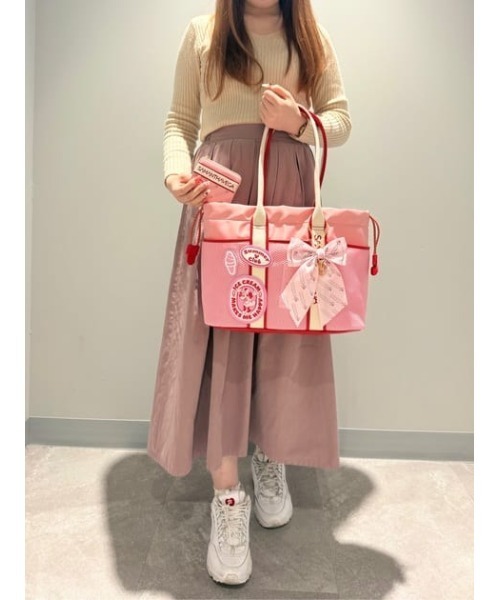 SAMANTHAVEGA(サマンサベガ)の「「ミッキーマウス&フレンズ」ロゴテープトートバッグ(ミニーマウス)(トートバッグ・レディース・ピンク・FREE)」の9枚目の写真