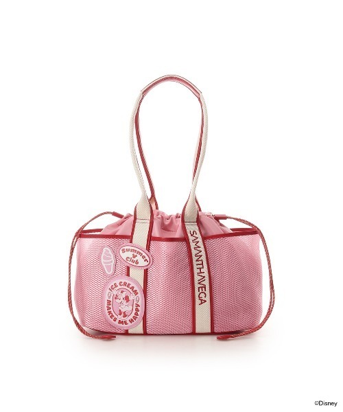 SAMANTHAVEGA(サマンサベガ)の「「ミッキーマウス&フレンズ」ロゴテープトートバッグ(ミニーマウス)(トートバッグ・レディース・ピンク・FREE)」の12枚目の写真