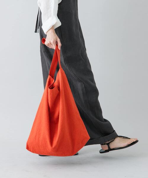 かぐれ（カグレ）の「コットンリネントートバッグ（トートバッグ・レディース・パープル/レッド/ナチュラル/ブラック・FREE）」の4枚目の写真