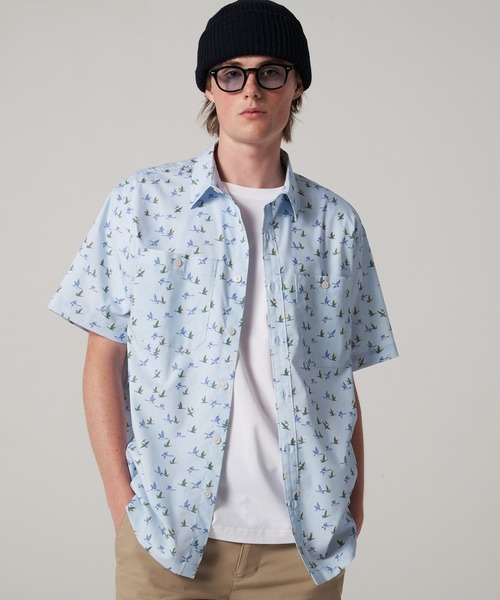 Eddie Bauer(エディーバウアー)の「ボイジャー 2ポケット 半袖 シャツ(シャツ/ブラウス・メンズ・アイボリー/ライトブルー/ミント/ネイビー・S/M/L/XL/XXL)」の1枚目の写真