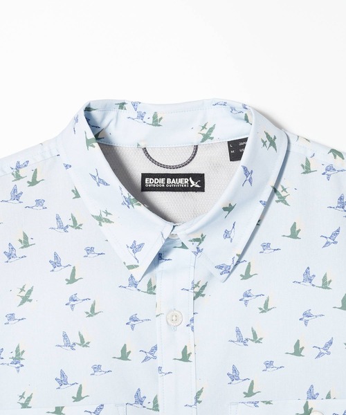 Eddie Bauer(エディーバウアー)の「ボイジャー 2ポケット 半袖 シャツ(シャツ/ブラウス・メンズ・アイボリー/ライトブルー/ミント/ネイビー・S/M/L/XL/XXL)」の18枚目の写真