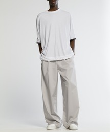 SUPIMA C/PE/PU WIDE RELAX PANTS