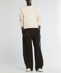 SUPIMA C/PE/PU WIDE RELAX PANTS