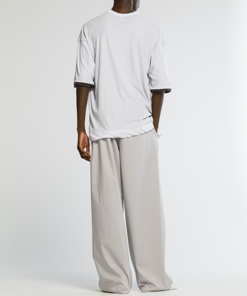 CINOH(チノ)の「SUPIMA C/PE/PU WIDE RELAX PANTS(その他パンツ・メンズ・ブラック/グレー/ホワイト・38/46/44)」の15枚目の写真