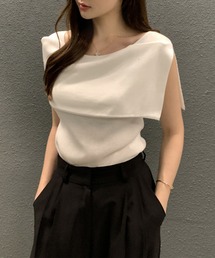ケープ」に該当するホワイト/白色系のレディースファッション