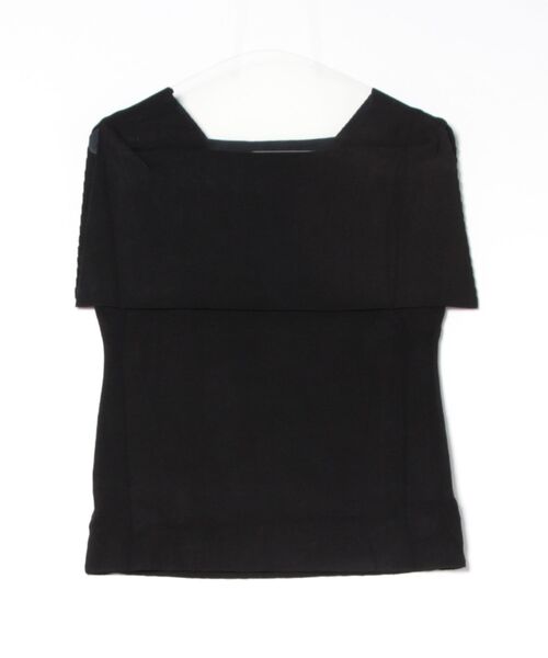 Lace Ladies（レースレディース）の「ケープ風 スクエア デザイン ノースリ トップス（Tシャツ/カットソー・レディース・ブラック/ホワイト/ベージュ・FREE）」の11枚目の写真