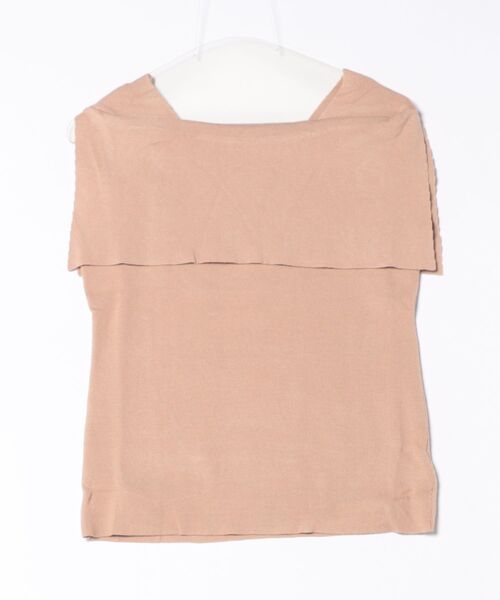 Lace Ladies（レースレディース）の「ケープ風 スクエア デザイン ノースリ トップス（Tシャツ/カットソー・レディース・ブラック/ホワイト/ベージュ・FREE）」の12枚目の写真