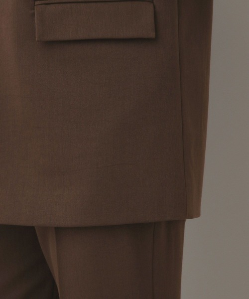 A part by（アパートバイ）の「【セミオケージョン】ベストセットアップ（パンツドレス・レディース・ブラウン/ベージュ・MEDIUM/LARGE）」の4枚目の写真