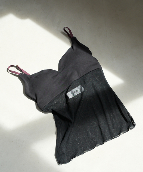 ジェーンスミス JANE SMITH 25SS plage別注 COTTON NYLON キャミ カットソー 38 黒 /MI ■OS レディース セール】JANE SMITH / ジェーンスミス 別注 COTTON NYLON