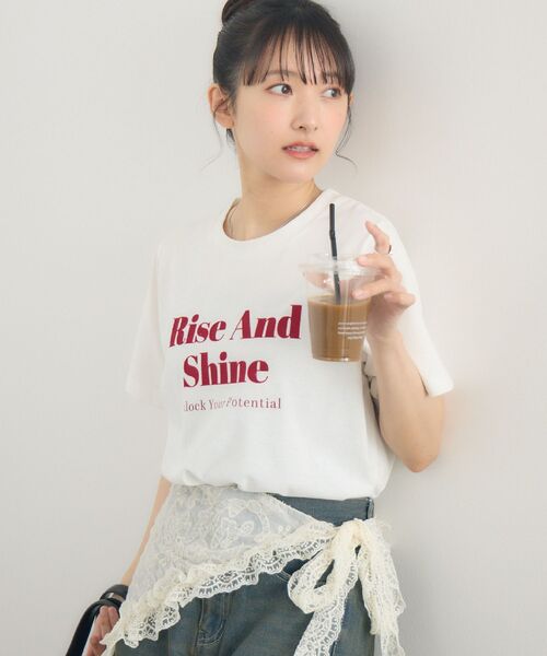 tシャツ フロッキーカットソー レディース Gready Brilliant tシャツ COEURフロッキーフレンチ