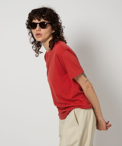 ロクコットンカシミヤベーシック25ssTシャツ 6(ROKU)>コットンカシミヤ ベーシック 25SS Tシャツ(Tシャツ