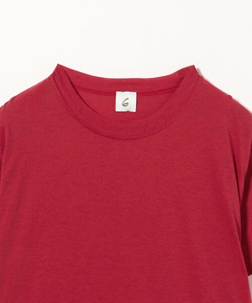 通販サイト一覧 6(ROKU)＞コットンカシミヤ ベーシック 25SS Tシャツ（Tシャツ トップス