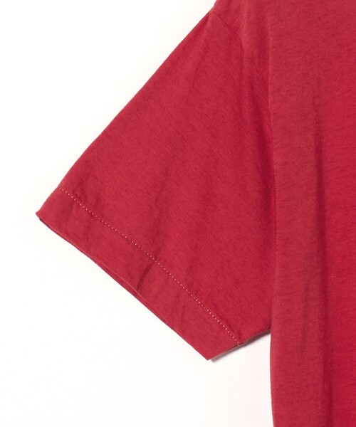 ＜6(ROKU)＞コットンカシミヤ ベーシック 25SS Tシャツ　レッド BEAUTY&YOUTH UNITED ARROWS｜<6(ROKU)>コットンカシミヤ