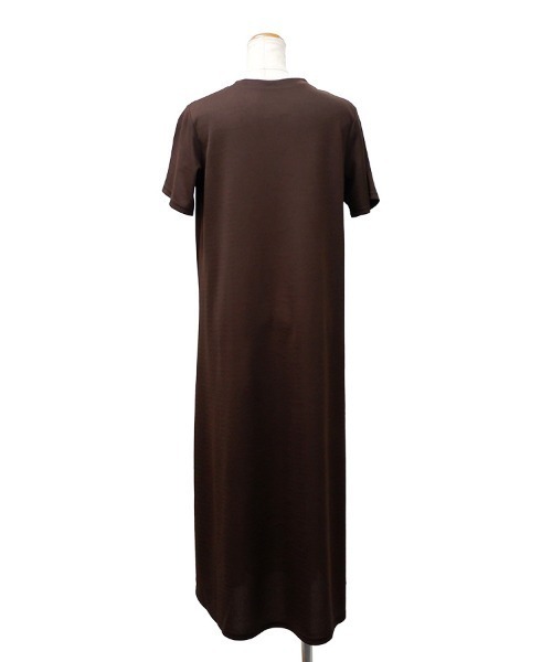 CLOTHY（クロシィ）の「【1枚でらくらくコーディネート！】フクレ半袖マキシワンピース（ワンピース・レディース・チャコールグレー/ブラック/ブラウン・MEDIUM）」の13枚目の写真