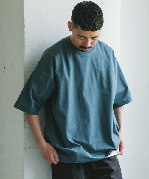 URBAN RESEARCH DOORS（アーバンリサーチドアーズ）の「『XLサイズ/WEB限定』『吸水速乾/接触冷感/イージーケア』クイックドライワッフルメッシュS/ST（Tシャツ/カットソー・メンズ・ブルー系その他/ライトグレー/ブラック・MEDIUM/LARGE/X-LARGE）」の16枚目の写真